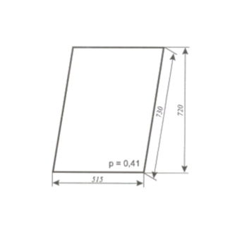 Szyba C-330, C-360 kabina POM Zamość - drzwi góra (lewa, prawa) (335)