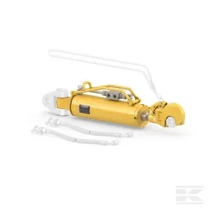 Łącznik górny hydrauliczny z amortyzacją, hak z kulą kat.3/2, Ø 70 mm