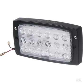 Lampa robocza LED, prostokątna, 27W 3375 lm 10/30V światło rozproszone z wtyczką AMP Combo 18 LED Kramp