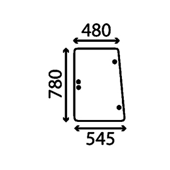 Szyba boczna prawa i lewa LAMBORGHINI, SAME 75106020