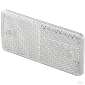 Odblask biały, przykręcany