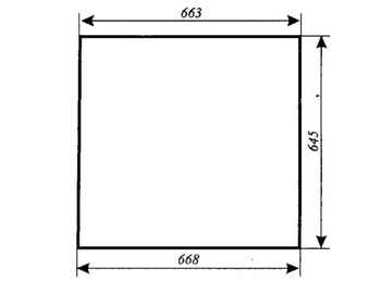 Szyba do ciągnika T25 kabina Szyszka Koźmin - boczna (lewa, prawa) (686)