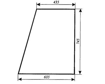 Szyba drzwi górna Zetor 2011, 4000, 4712, 4718, 5718, 6718, 47187926