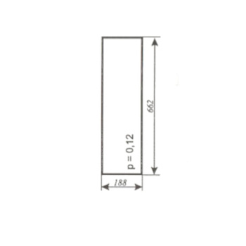 Szyba do ciągnika C-330,C-360 Koźmin (Szyszka)-przednia dolna (lewa, prawa)