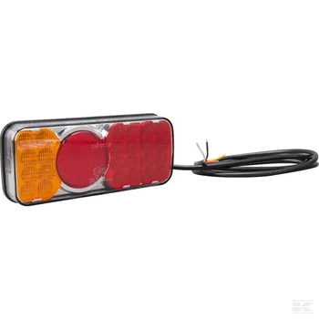 Lampa tylna zespolona LED, prostokątna, 12/24V Kramp