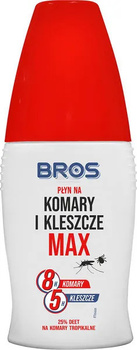 Bros płyn na komary i kleszcze Max, 50ml