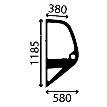 Szyba boczna lewa MANITOU 746045