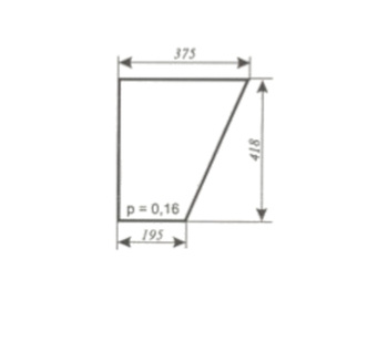 szyba do ciągnika C-330, C-360 Ciechocin - drzwi dół (lewa, prawa) (370)