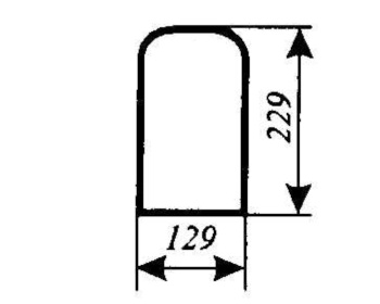 Szyba przednia dolna lewa Zetor 2011, 4000, 4712, 4718, 5718, 6718