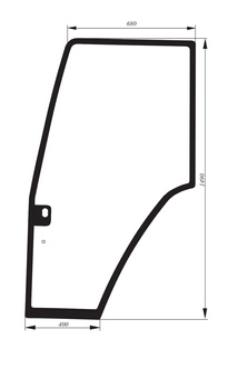Szyba drzwi lewe FIAT, FORD, NEW HOLLAND 82000396