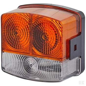 Lampa kierunkowskazu i postoju, lewa 21/10W kwadratowa, 12V przykręcana Hella