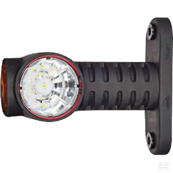 Lampa obrysowa LED, 0.7/1.4W 12/24V biała/pomarańczowa/czerwona 3 LED Kramp