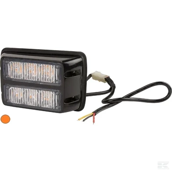 Lampa ostrzegawcza LED, 18W 12/24V pomarańczowa przykręcana 6 LED Kramp