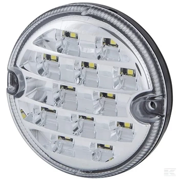 Lampa cofania LED, okrągła 10/30V przezroczysta przykręcana Ø 95 mm 17 LED Hella