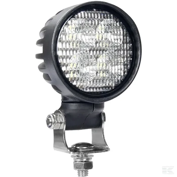 Lampa robocza LED, okrągła 40W 4000lm 10/30V 84x126x71.8 mm z wtyczką AMP światło skupione 4 LED 360° Kramp