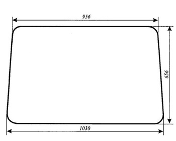 Szyba do ciągnika MTZ-82 mała kabina oryginalna - przednia i tylna (86)