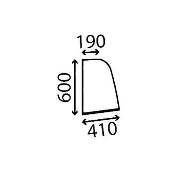 Szyba boczna lewa Manitou 551252