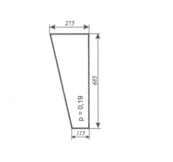 Szyba do ciągnika C-330 kabina Sokółka - przednia dolna (lewa, prawa) (304)