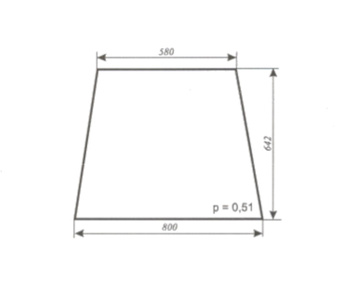 Szyba do ciągnika C-360, MF-255 Naglak Koźmin - boczna (lewa, prawa) (175)
