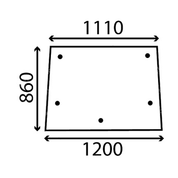 Szyba przednia CLAAS, RENAULT 7700007533
