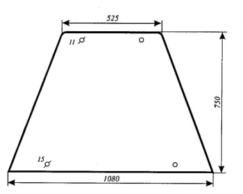 Szyba boczna prawa i lewa Zetor BK7011 model 5320, 5340, 6211, 6245