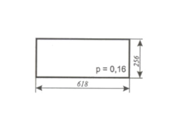 Szyba do ciągnika C-330 kabina Zamość rok prod. 1998 - tylna dolna (691)
