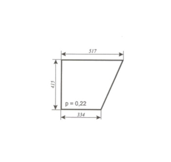 Szyba C-330, C-360 kabina Naglak Koźmin poszerzana - drzwi dół ver.IV (782)