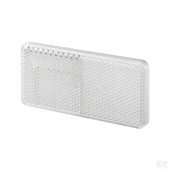 Odblask prostokątny, biały