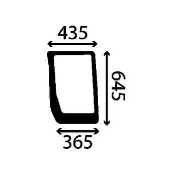 Szyba przednia dolna lewa CASE, NEW HOLLAND, STEYR 87566892