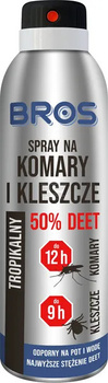 Bros spray na komary i kleszcze 50% DEET, 180ml
