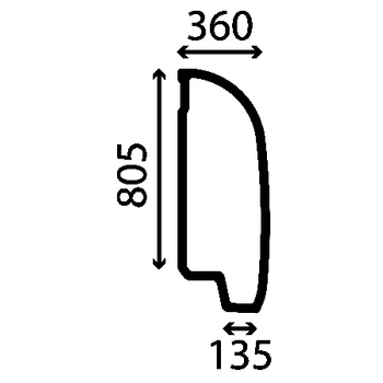 Szyba boczna lewa JCB 827/80445, 82780445