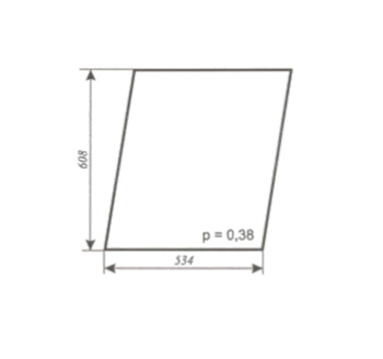 Szyba -360 kabina Szyszka Sapieżyn - drzwi góra (lewa, prawa) (799)
