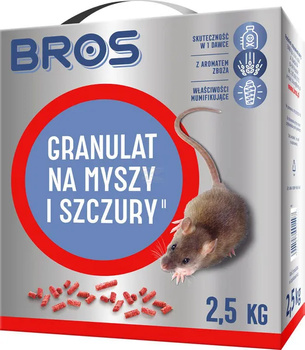 Bros granulat na myszy i szczury, 2,5 kg