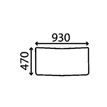 Szyba tylna dolna CASE E48354, F45422
