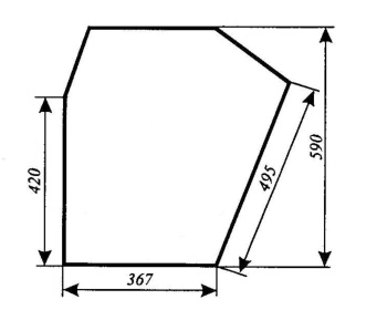 Szyba drzwi dolna Zetor 5011, 6011, 6045, 7011, 7045, 69117913