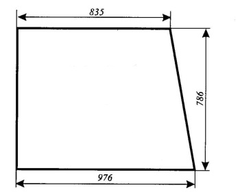Szyba boczna Zetor 5711, 5718, 5745, 5748, 5911, 5945, 6711, 6718