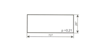 Szyba do ciągnika C-360 kabina Smolniki nowy typ - tylna dolna (387)
