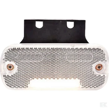 Lampa obrysowa LED, prostokątna, 12/24V z przewodem Kramp