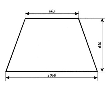 Szyba boczna Ursus C-385, Zetor 8011, 8045, 10011, 10045, 12011, 12045