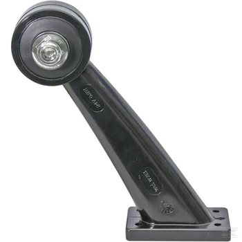 Lampa obrysowa LED, prawa, 12/24V czerwona/przezroczysta, przykręcana Waś