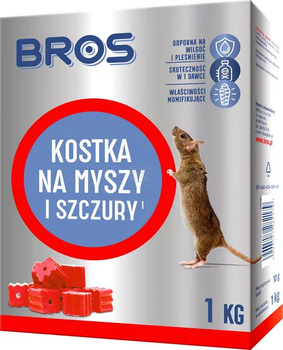 Bros  Kostka na myszy i szczury Bros 1 kg
