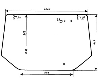 Szyba tylna Zetor 7520, 7540, 8520, 8540, 9520, 9540, 10520, 10368441
