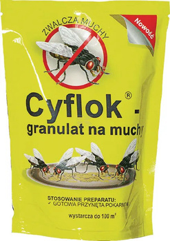 Cyflok granulat na muchy 250g