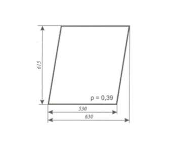 szyba C-330, C-360, MF-255 kabina Koźmin - drzwi góra (lewa, prawa) (174)