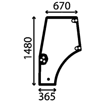 Szyba drzwi lewe CASE, NEW HOLLAND 87620234
