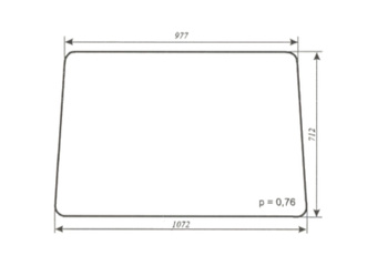 Szyba C-330, Osiny (ramki z rury kwadratowej) i stary typ - przednia (179)