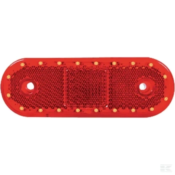 Lampa obrysowa LED, prostokątna, 12/24V z przewodem i uchwytem Kramp