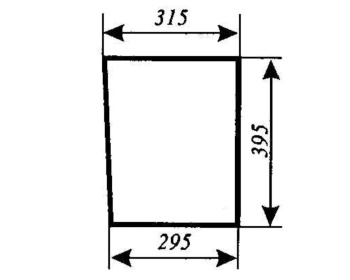 Szyba przednia dolna Zetor 5711, 5718, 5745, 5748, 5911, 5945, 6711, 6718