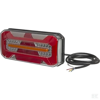 Lampa tylna zespolona LED, prawa, prostokątna 12/24V Kramp