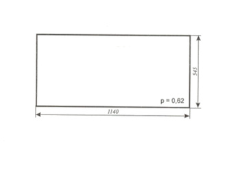 Szyba do ciągnika C-330 kabina Krotoszyn - tylna (255)